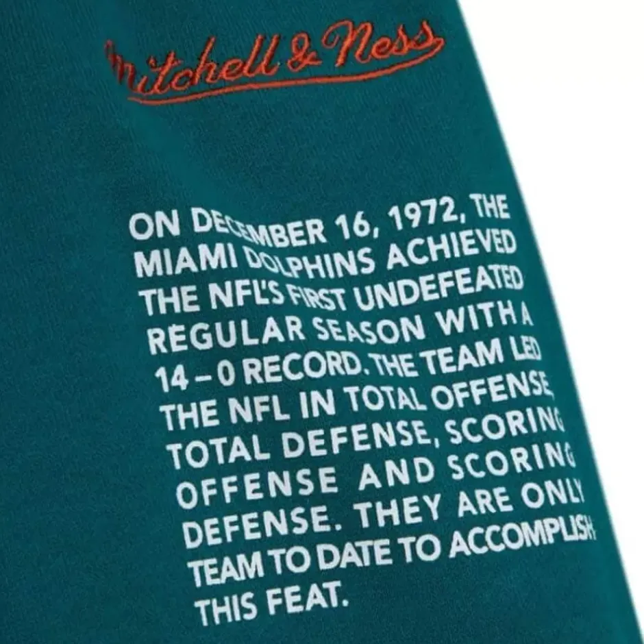 Men Mitchell & Ness Shorts-Team Origins Fleece Short Miami Dolphins