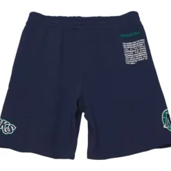 Men Mitchell & Ness Shorts-Team Origins Fleece Short Dallas Mavericks
