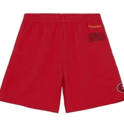 Men Mitchell & Ness Shorts-Team Origins Fleece Short San Francisco 49Ers
