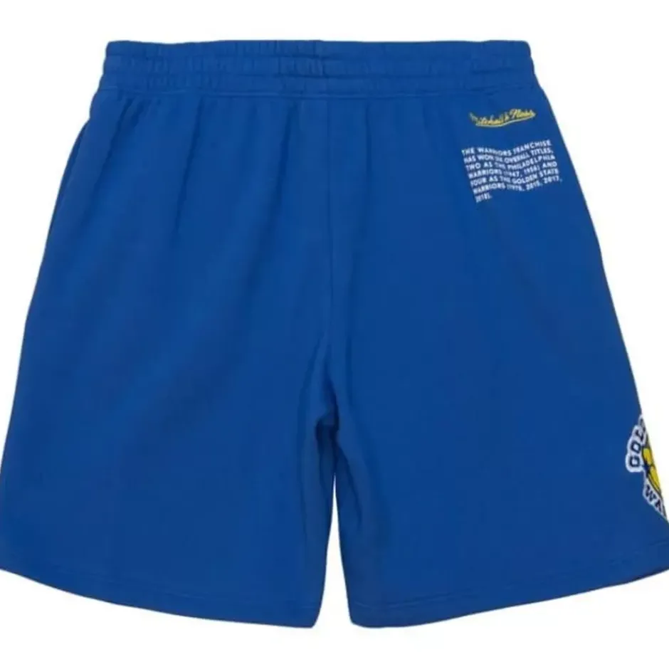 Men Mitchell & Ness Shorts-Team Origins Fleece Short Golden State Warriors