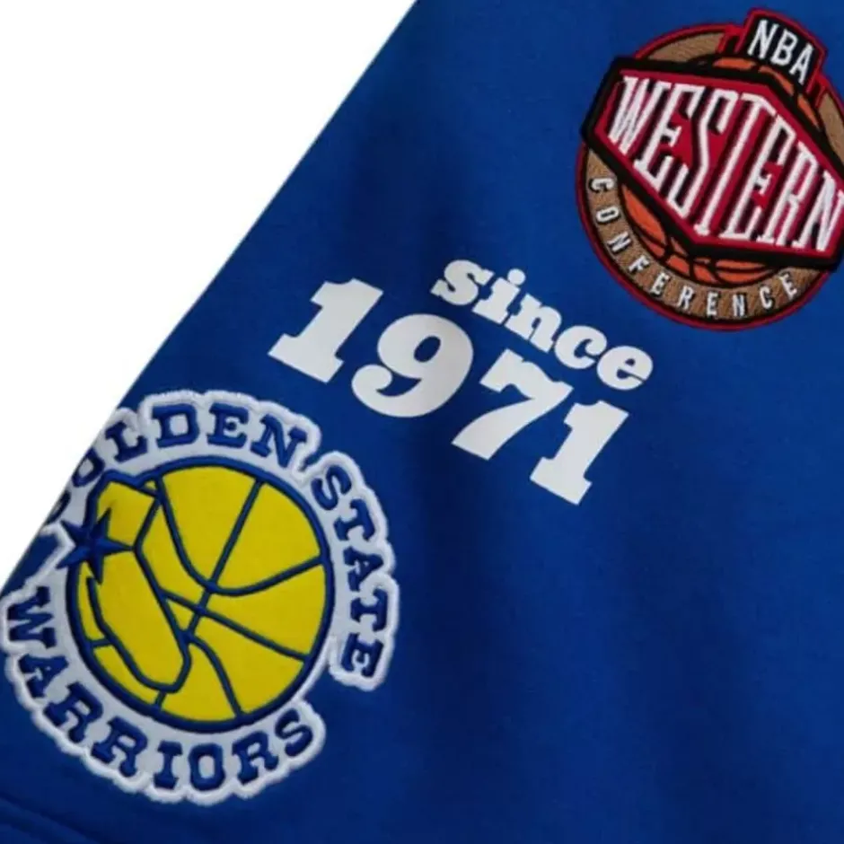 Men Mitchell & Ness Shorts-Team Origins Fleece Short Golden State Warriors
