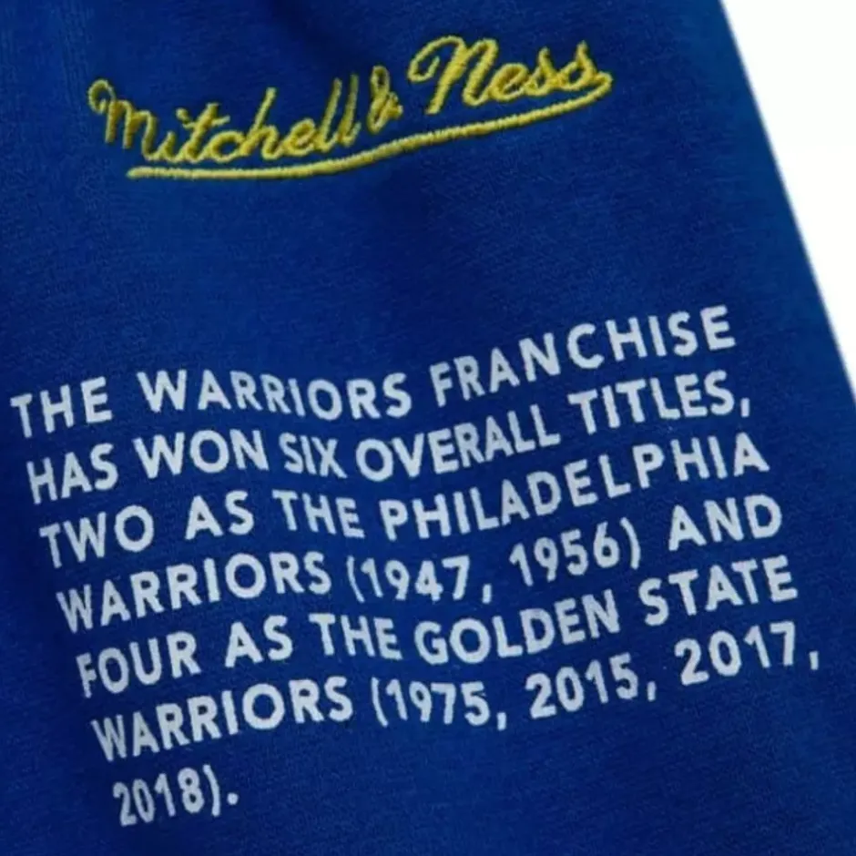 Men Mitchell & Ness Shorts-Team Origins Fleece Short Golden State Warriors