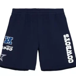 Men Mitchell & Ness Shorts-Team Origins Fleece Short Dallas Cowboys