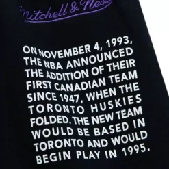 Men Mitchell & Ness Shorts-Team Origins Fleece Short Toronto Raptors