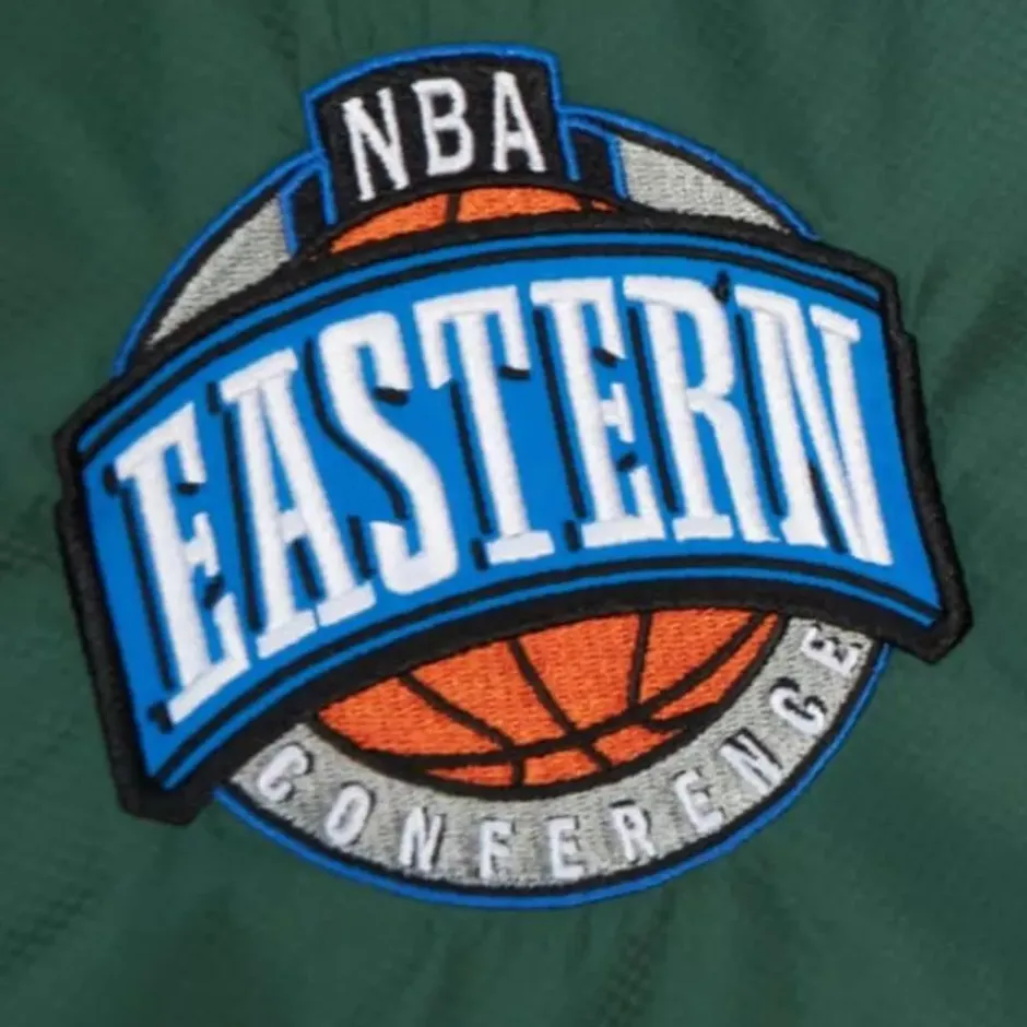 Men Mitchell & Ness Jackets & Outerwear-Team Origins Pullover Anorak Milwaukee Bucks