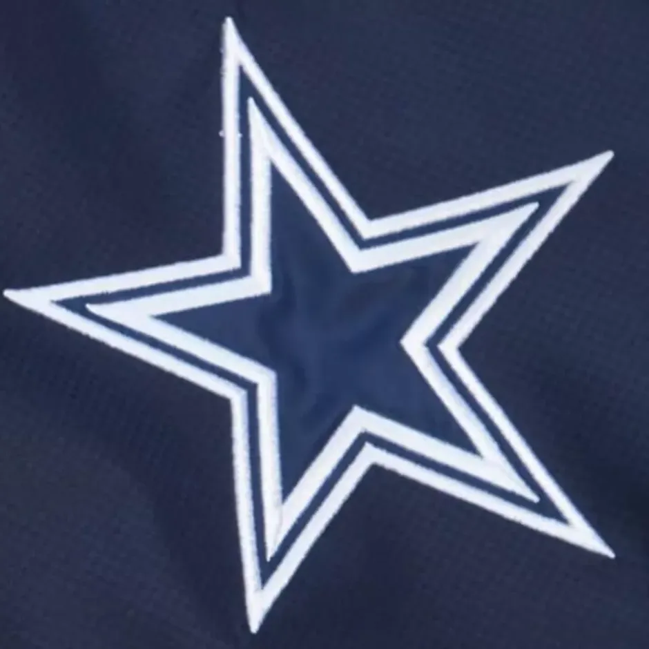 Men Mitchell & Ness Jackets & Outerwear-Team Origins Pullover Anorak Dallas Cowboys