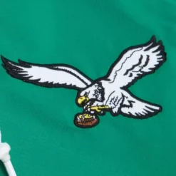 Men Mitchell & Ness Jackets & Outerwear-Team Origins Pullover Anorak Philadelphia Eagles