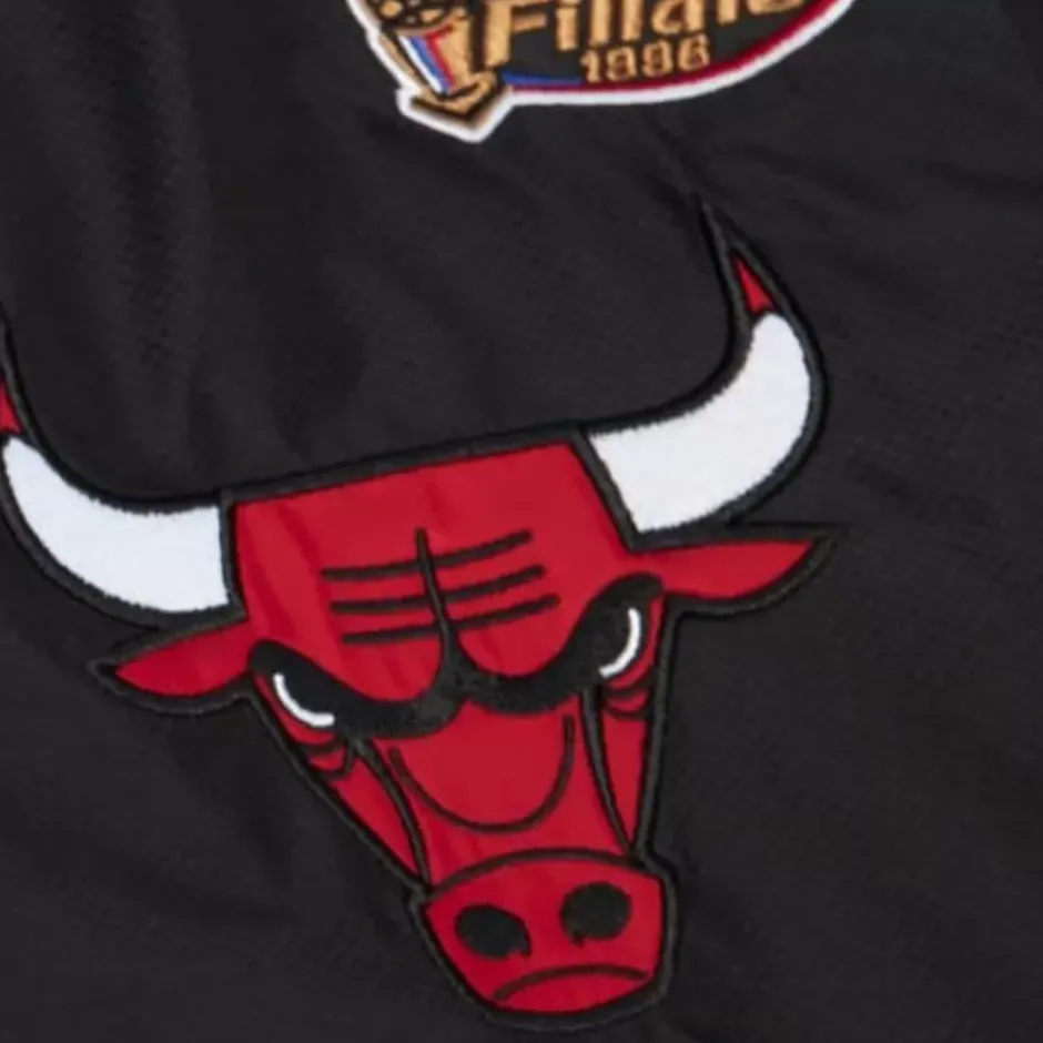 Men Mitchell & Ness Jackets & Outerwear-Team Origins Pullover Anorak Chicago Bulls
