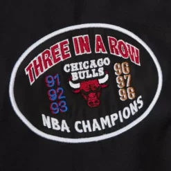 Men Mitchell & Ness Jackets & Outerwear-Team Origins Pullover Anorak Chicago Bulls