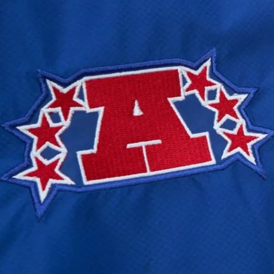 Men Mitchell & Ness Jackets & Outerwear-Team Origins Pullover Anorak Buffalo Bills