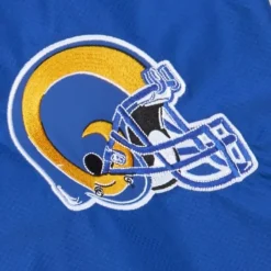 Men Mitchell & Ness Jackets & Outerwear-Team Origins Pullover Anorak Los Angeles Rams