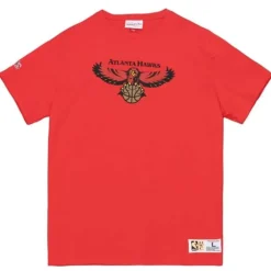 Men Mitchell & Ness T-Shirts & Tops-Team Origins S/S Top Atlanta Hawks