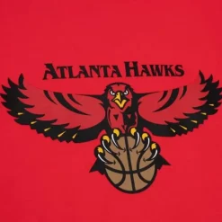Men Mitchell & Ness T-Shirts & Tops-Team Origins S/S Top Atlanta Hawks