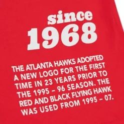 Men Mitchell & Ness T-Shirts & Tops-Team Origins S/S Top Atlanta Hawks