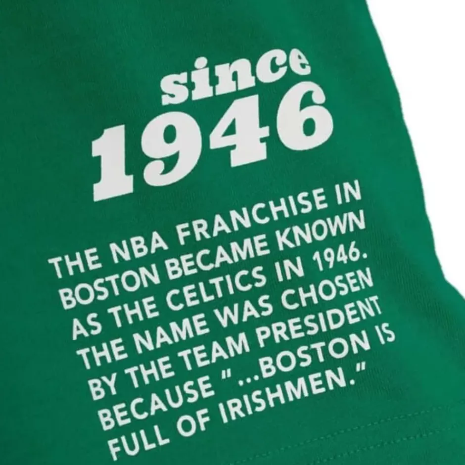 Men Mitchell & Ness T-Shirts & Tops-Team Origins S/S Top Boston Celtics