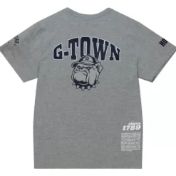 Men Mitchell & Ness T-Shirts & Tops-Team Origins S/S Top Georgetown University