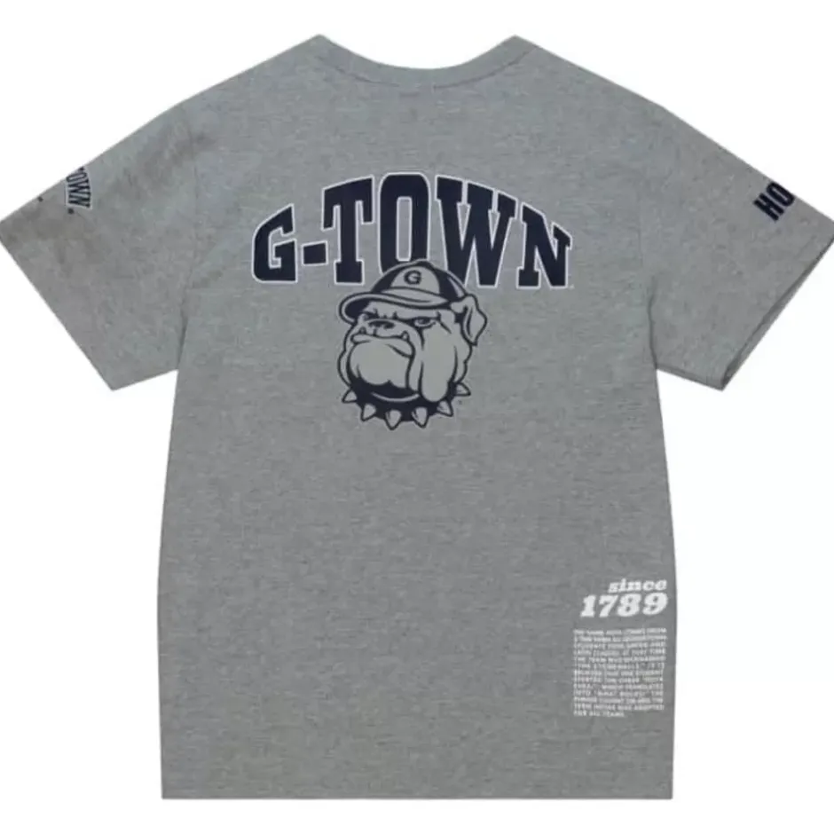 Men Mitchell & Ness T-Shirts & Tops-Team Origins S/S Top Georgetown University