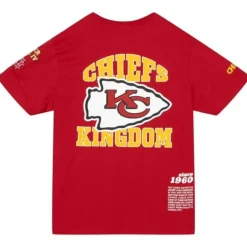 Men Mitchell & Ness T-Shirts & Tops-Team Origins S/S Top Kansas City Chiefs