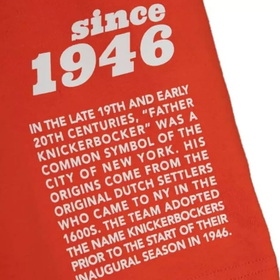 Men Mitchell & Ness T-Shirts & Tops-Team Origins S/S Top New York Knicks