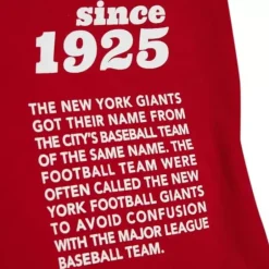 Men Mitchell & Ness T-Shirts & Tops-Team Origins S/S Top New York Giants