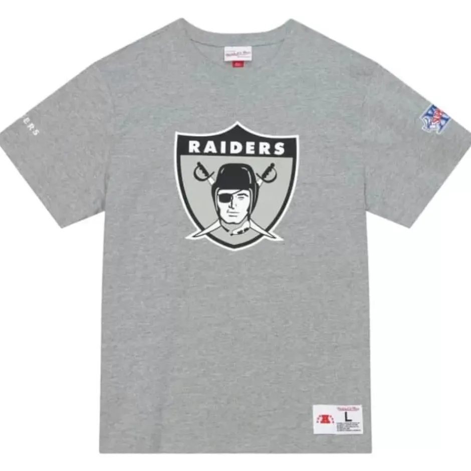 Men Mitchell & Ness T-Shirts & Tops-Team Origins S/S Top Oakland Raiders