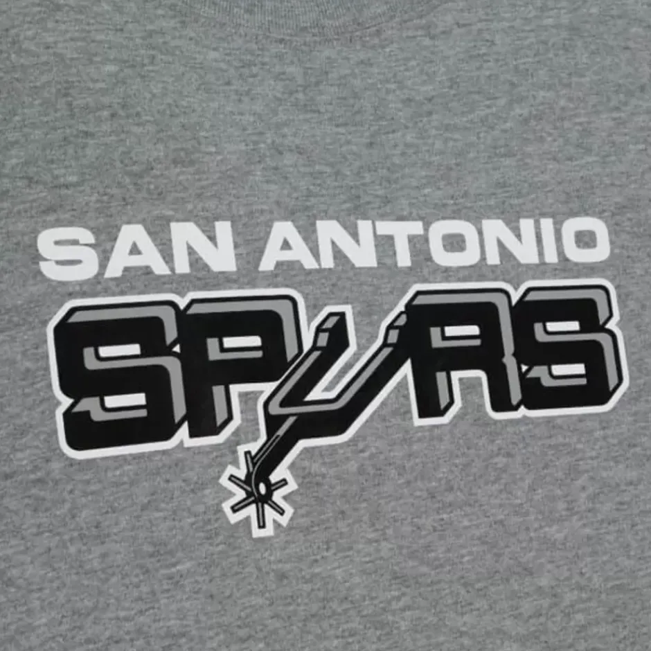Men Mitchell & Ness T-Shirts & Tops-Team Origins S/S Top San Antonio Spurs