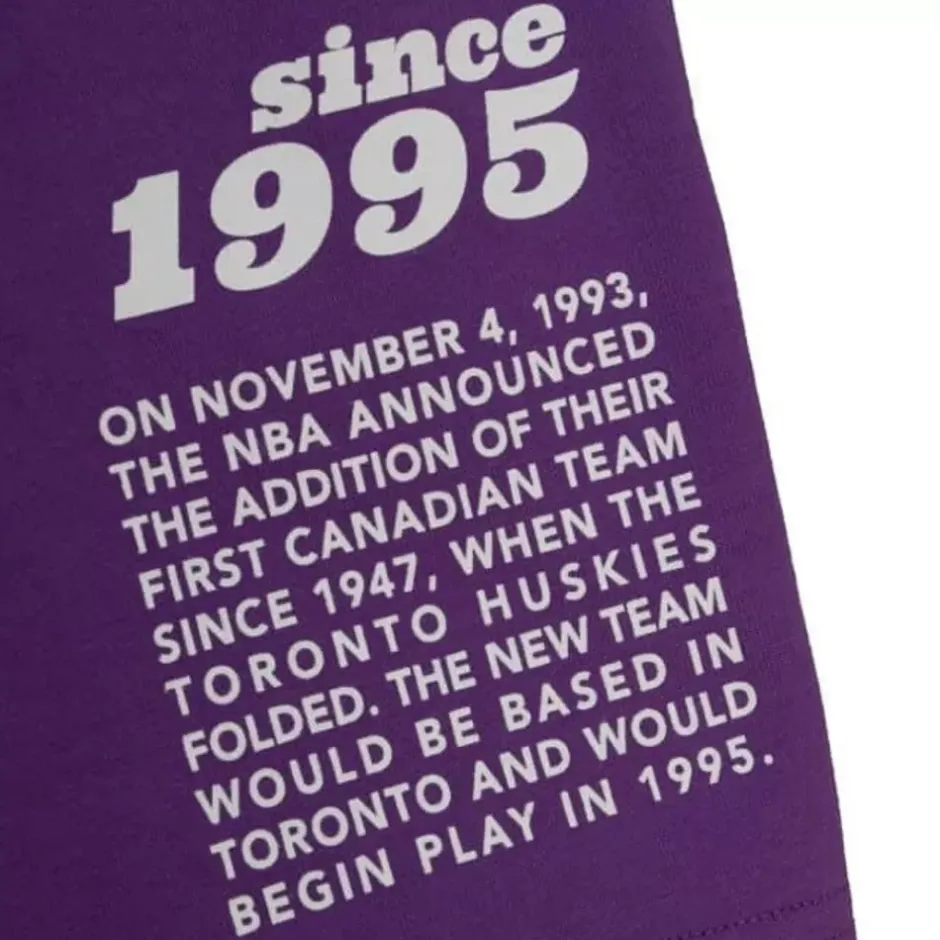 Men Mitchell & Ness T-Shirts & Tops-Team Origins S/S Top Toronto Raptors