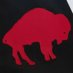 Men Mitchell & Ness Jackets & Outerwear-Team Origins Varsity Satin Jacket Buffalo Bills