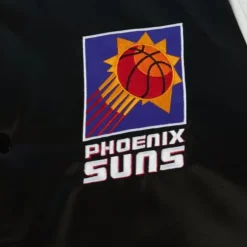 Men Mitchell & Ness Jackets & Outerwear-Team Origins Varsity Satin Jacket Phoenix Suns