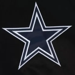 Men Mitchell & Ness Jackets & Outerwear-Team Origins Varsity Satin Jacket Dallas Cowboys