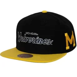 Mitchell & Ness Snapback-Team Script 2.0 Snapback University Of Michigan