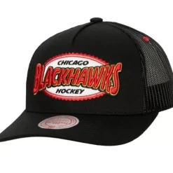 Mitchell & Ness Snapback-Team Seal Trucker Snapback Chicago Blackhawks