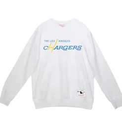 Men Mitchell & Ness Hoodies & Sweatshirts-Team Wordmark 2 Crew San Diego Chargers