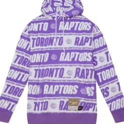 Men Mitchell & Ness Hoodies & Sweatshirts-Teamwrap Hoodie Toronto Raptors