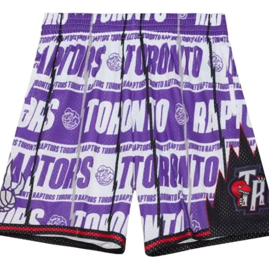 Men Mitchell & Ness Shorts-Teamwrap Swingman Toronto Raptors 1998-99 Shorts