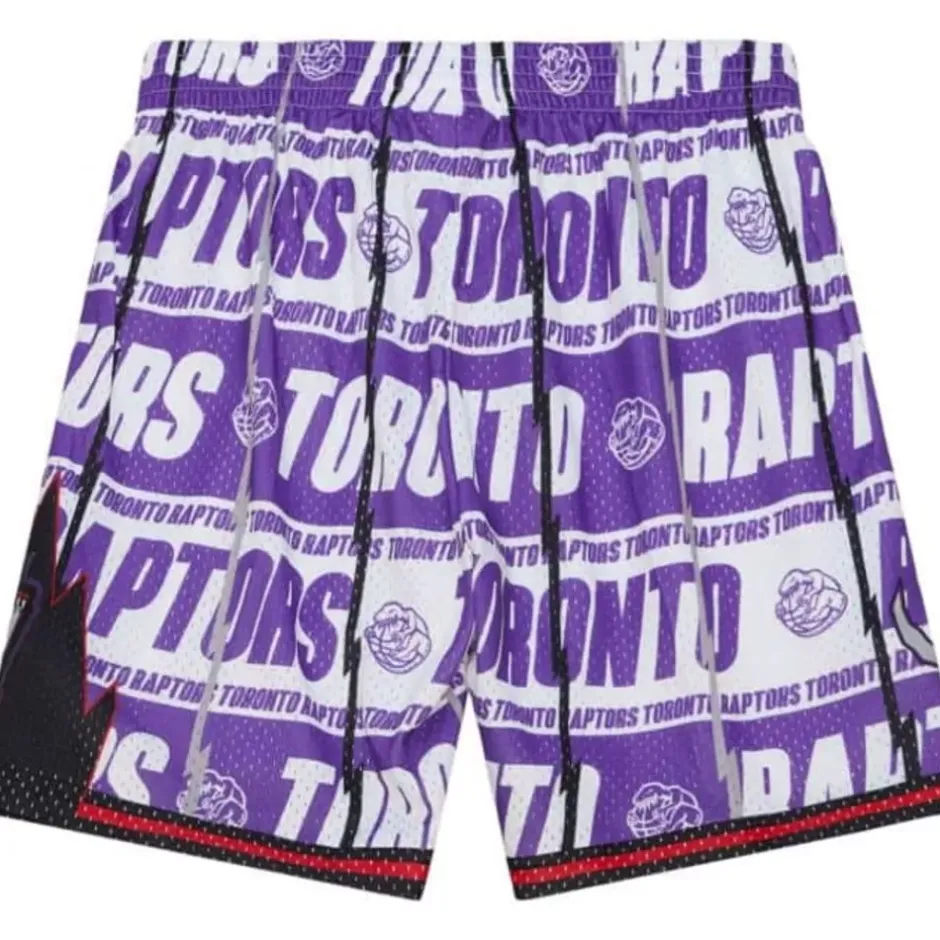 Men Mitchell & Ness Shorts-Teamwrap Swingman Toronto Raptors 1998-99 Shorts