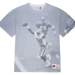Men Mitchell & Ness T-Shirts & Tops-4Th And Goal Sublimated S/S Tee San Francisco 49Ers Jerry Rice