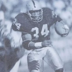 Men Mitchell & Ness T-Shirts & Tops-4Th And Goal Sublimated S/S Tee Los Angeles Raiders Bo Jackson