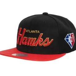 Mitchell & Ness Snapback-75Th Anniversary Gold Snapback Atlanta Hawks
