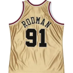 Mitchell & Ness Nba Swingman-75Th Anniversary Gold Swingman Dennis Rodman Chicago Bulls 1997-98 Jersey