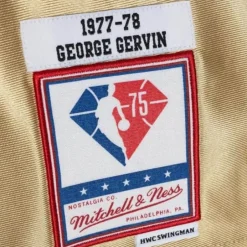Mitchell & Ness Nba Swingman-75Th Anniversary Gold Swingman George Gervin San Antonio Spurs 1977-78 Jersey