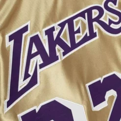 Mitchell & Ness Nba Swingman-75Th Anniversary Gold Swingman Magic Johnson Los Angeles Lakers 1984-85 Jersey