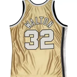Mitchell & Ness Nba Swingman-75Th Anniversary Gold Swingman Bill Walton Portland Trail Blazers 1976-77 Jersey
