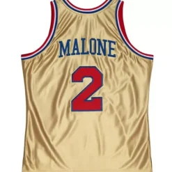 Mitchell & Ness Nba Swingman-75Th Anniversary Gold Swingman Moses Malone Philadelphia 76Ers 1982-83 Jersey