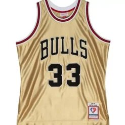 Mitchell & Ness Nba Swingman-75Th Anniversary Gold Swingman Scottie Pippen Chicago Bulls 1997-98 Jersey