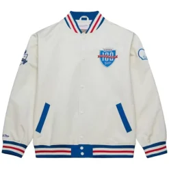 Men Mitchell & Ness Jackets & Outerwear-100Th Lightweight Satin Jacket Sacramento Kings