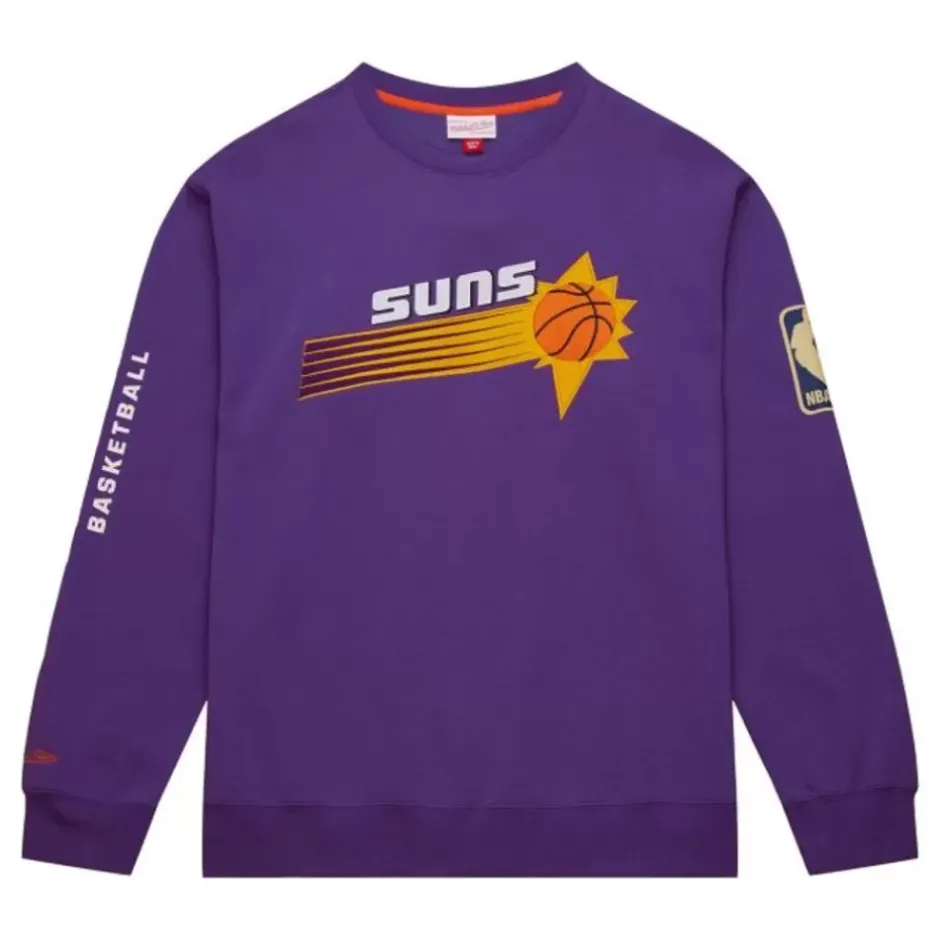 Men Mitchell & Ness Hoodies & Sweatshirts-There And Back Fleece Crew Phoenix Suns