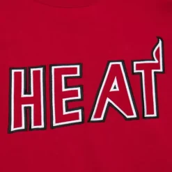Men Mitchell & Ness Hoodies & Sweatshirts-There And Back Fleece Crew Miami Heat