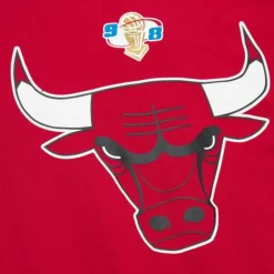 Men Mitchell & Ness Hoodies & Sweatshirts-There And Back Fleece Crew Chicago Bulls
