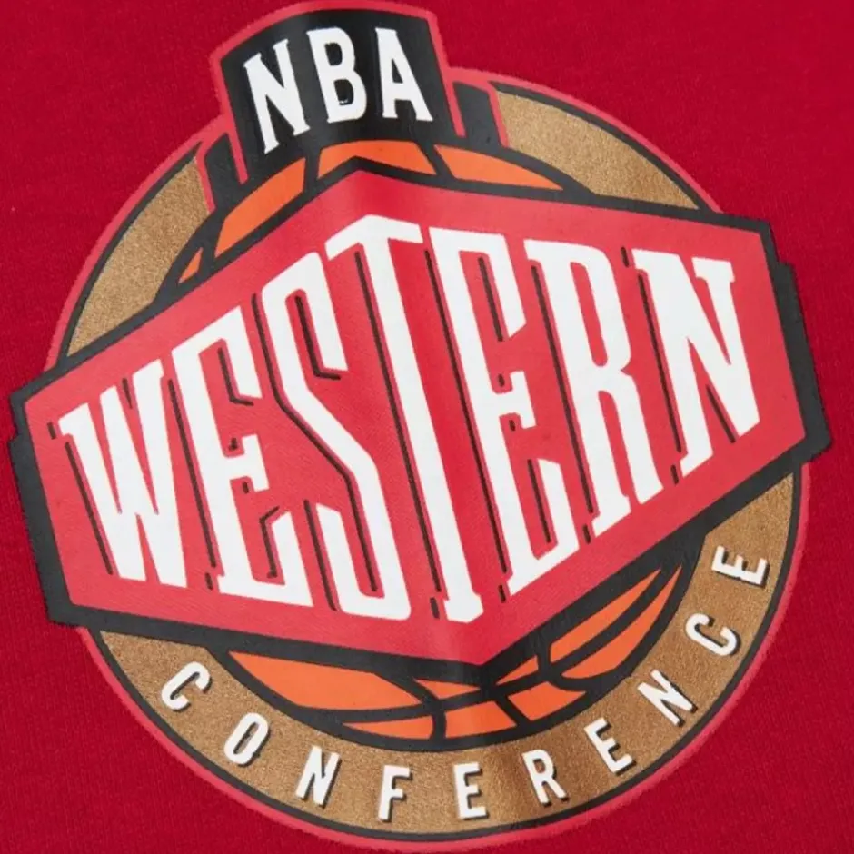 Men Mitchell & Ness Hoodies & Sweatshirts-There And Back Fleece Crew Houston Rockets